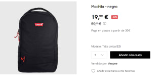 Mochila Levi´s por 19.99€