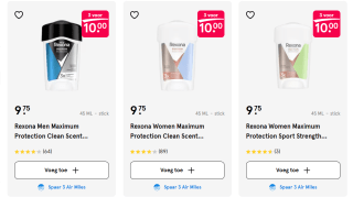 Alle Rexona producten 3 voor €10 bij Etos