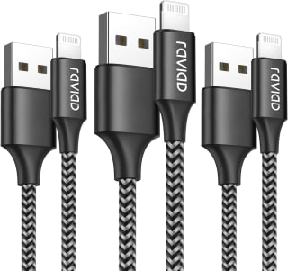 Pack de 3 Cables Carga Rápida para iPhone 2M Trenzado de Nylon por 7,99€