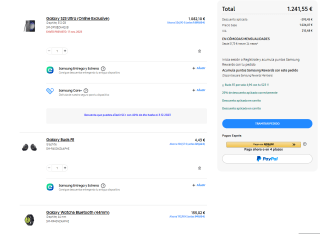 Pack Móvil Samsung S23 Ultra 512GB + Auriculares Buds FE + Reloj Galaxy Watch 6 44mm por 1.241,55€