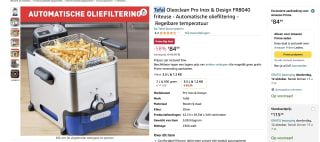 Tefal FR8040 frituurpan voor €84,99
