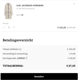 €20 korting bij besteding vanaf €100 bij Otrium