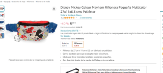 Riñonera de Disney Mickey por 6€