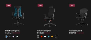 20% korting op alles uit de gaminglijn bij Herman Miller