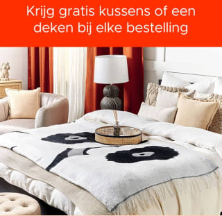 Gratis deken of kussens bij elke bestelling bij Beliani