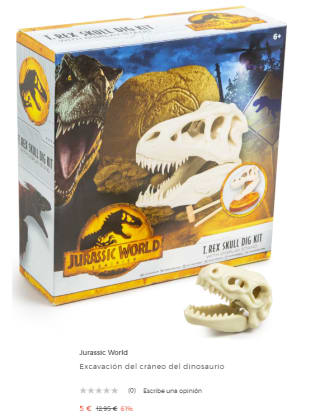 Jurassic World - Excavación del cráneo del dinosaurio por 5€