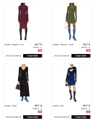 Recopilacion de Vestidos DIESEL con Hasta 70% de Descuento en Privalia