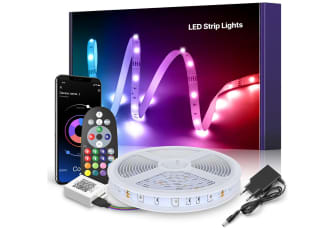 Tira LED 10m Flexible Multicolor Luces LED APP y Mando a Distancia Sincronización Musical Bluetooth RGB LED por solo 7,99€