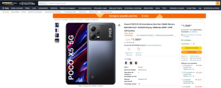 Smartphone da Xiaomi, modelo POCO X5 - R$ 1.999