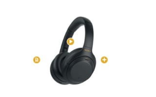 Casque audio à réduction de bruit Bluetooth Sony WH1000XM4 Noir à 229€