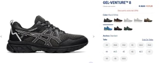 Zapatilla Asics Gel-Venture 8 hombre por 31,20€