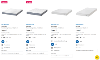 15% IKEA Family korting op alle matrassen