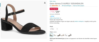 Geox dames sandaaltjes voor €29 met Amazon prime