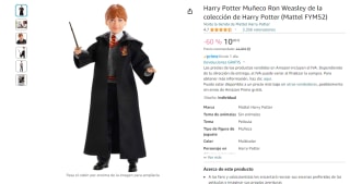 Harry Potter Muñeco Ron Weasley por 10€
