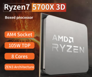 Procesador de CPU AMD Ryzen 7 5700X3D serie 5000, 8 núcleos, 4,1 GHz, AM4 por 154,18€