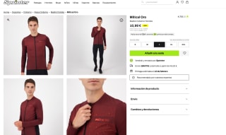 Maillot oro CICLISMO Bicicleta MTB carretera por solo 10,99€