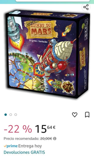 Ticket to Mars Juego de Mesa por 15,64€.