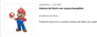 Ofertas y regalo adorno navidad Super Mario en tienda Ninttendo