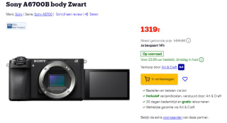 Sony Alpha A6700 camera voor €1319 bij Bol