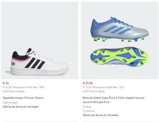 Adidas Rebajas hasta 50% descuento grandes ofertas