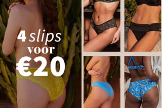 4 slips voor €20 bij Sapph