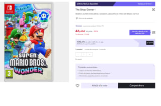 Juego Nintendo Switch Super Mario Bros. Wonder por 34.84€