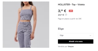 Top para Mujer Hollister por 3.99€