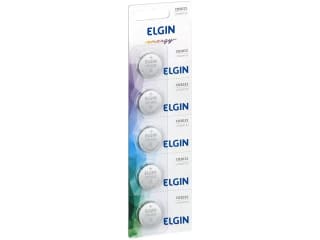 Bateria 3V Lithium da Elgin CR2032 com 5 uni - R$ 8,46