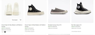 Tot 50% korting tijdens de Converse Online Outlet