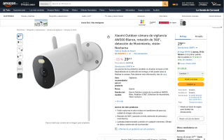 Xiaomi Outdoor Cámara de Vigilancia AW300 por 29,99€