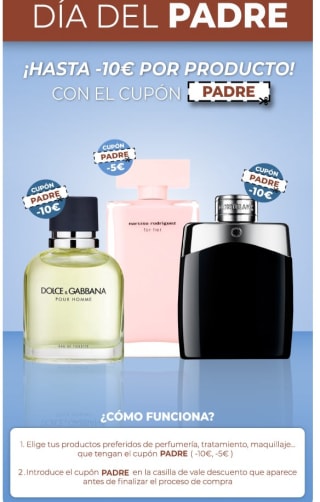 Descuento de hasta -10€ según producto