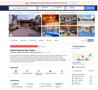 Noche en Hotel en Falcon Naama Star desde 27€ con Agoda