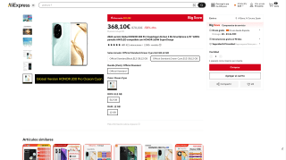 HONOR 200 Pro versión Global 2024 por 368,10€