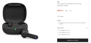 Auriculares True Wireless JBL Vibe Flex por 49,99€