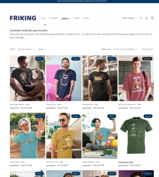 Camisetas manga corta diseños de anime por 10€ en Friking