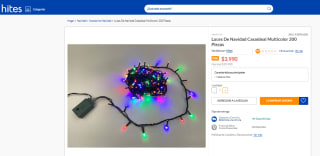 Luces de Navidad Casaideal multicolor de 200 piezas por $3.990