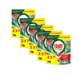 Pack Ahorro 2x1 150 Capsulas Fairy Platinum Plus All in One Lavavajillas por 22,78€