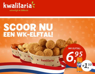 Een drankje voor €1,50 bij je favoriete elftal snacks bij Kwalitaria