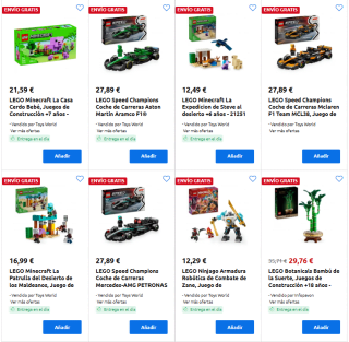 Lego segunda unidad al 50% descuento en Carrefour grandes ofertas
