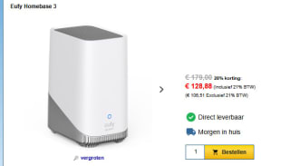 eufy Security HomeBase 3 voor €128,88 bij 123Led