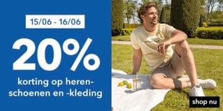 20% korting op herenschoenen en -kleding bij Scapino