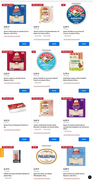 Recopilación 50% que Vuelve! en Carrefour.