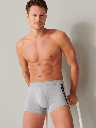 SCHIESSER 95/5 Stretch shorts (3-pack), grijs voor €14,44 bij Amazon