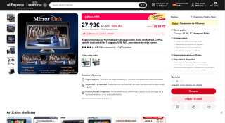 Hippcron Reproductor Multimedia para coche por 27,93€