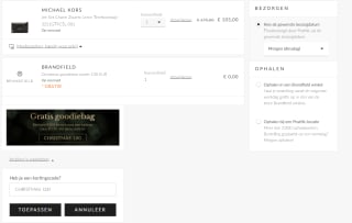 Gratis goodiebox bij besteding vanaf €100 bij Brandfield