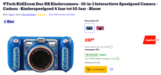 VTech Kidizoom Duo DX Kindercamera voor €39,99 bij Bol