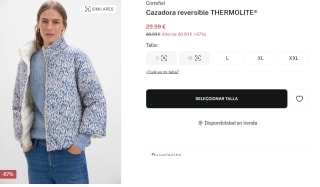 Cazadora reversible THERMOLITE® para Mujer Cortefiel por 29.99€