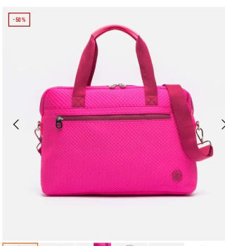 Portaordenador de nylon 15" color rosa por 16,50€