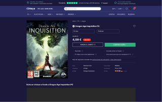 Dragon Age Inquisition para PC por 4,09€