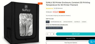 SUNLU 3D printer behuizing voor €32,76 bij Sunlu